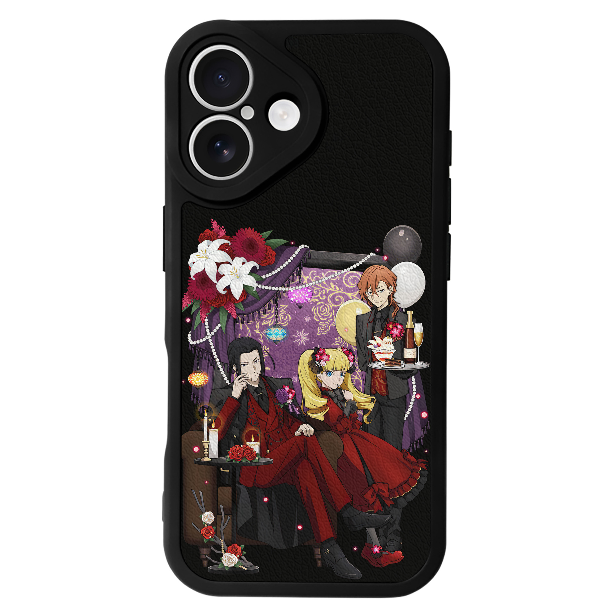 （画像用） 文豪ストレイドッグス Bungo Stray Dogs 【iPhone 16シリーズ対応】シリコンスマホケース（レザー調） 材質：シリコン